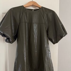 THML Vegan Leather Dress